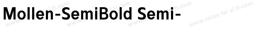 Mollen-SemiBold Semi字体转换
